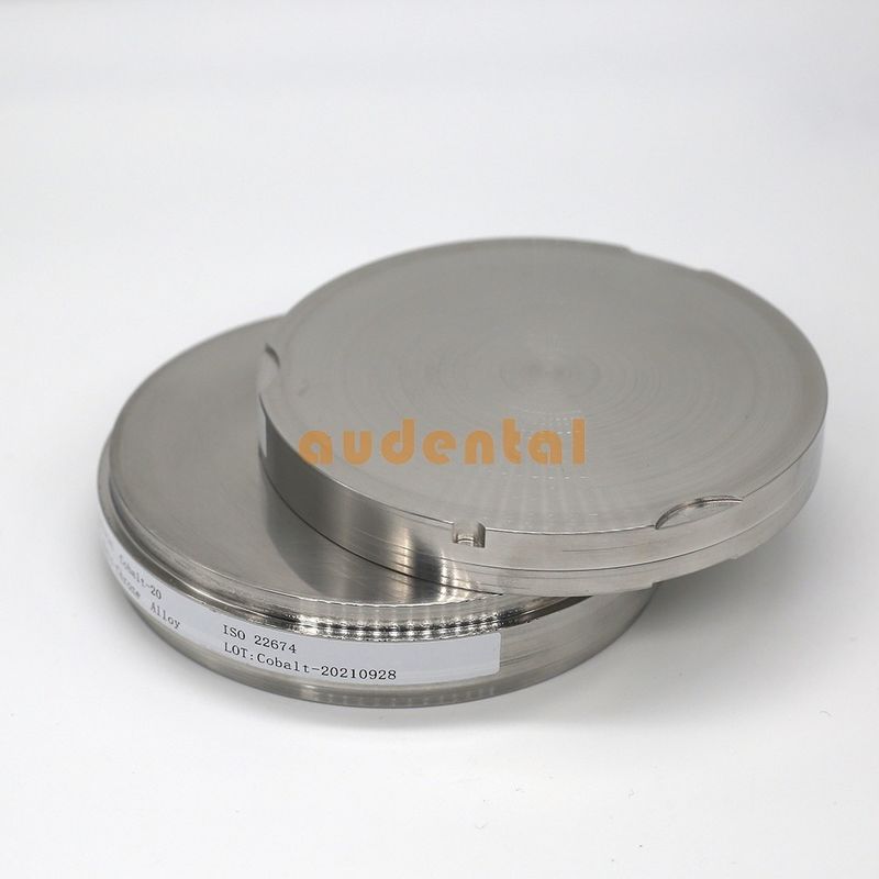 Audental Diş Laboratuvarı Kullanım 98x12mm Düzeltme Metal Kobalt Krom Cocr Disk Kobalt Krom Krom Disk