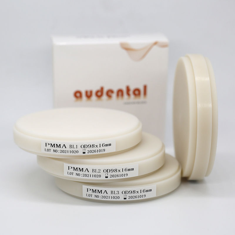 İki katmanlı diş eti protezi diş blokları damar dokuları laboratuvar malzemeleri pembe dentin reçine PMMA puck
