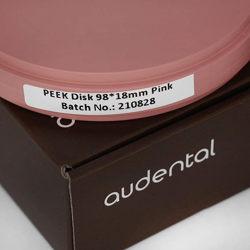 Audental 98*10mm-25mm Açık Renkli PMMA Bloklar Disk Diş Laboratuvar Malzemesi reçine Disk CAD CAM Diş PMMA