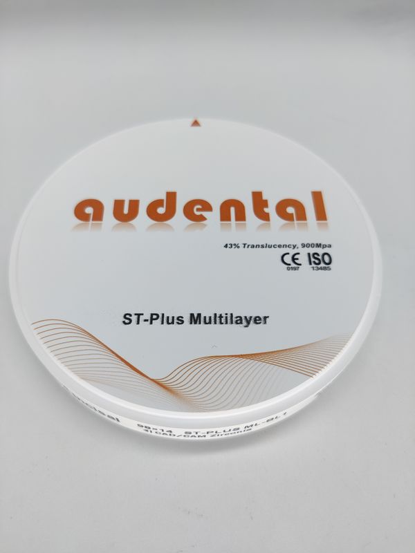 Yumuşak Vita 16 ST-Plus Çok Katmanlı Zirkonya Blok 900Mpa Güç 12 14 16 18 20 22 25mm Yuvarlak Disk