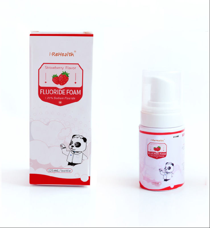 Çilek Aroması Diş Fluorür köpüğü 30ml 125ml Sodyum Fluorür Asit Direnci