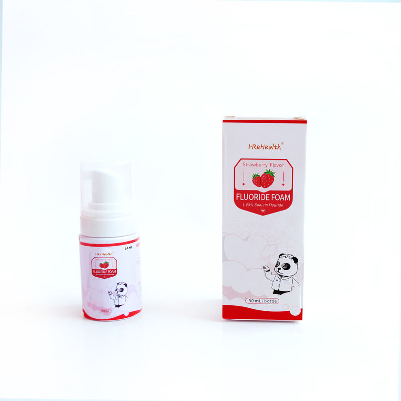 Çilek Aroması Diş Fluorür köpüğü 30ml 125ml Sodyum Fluorür Asit Direnci
