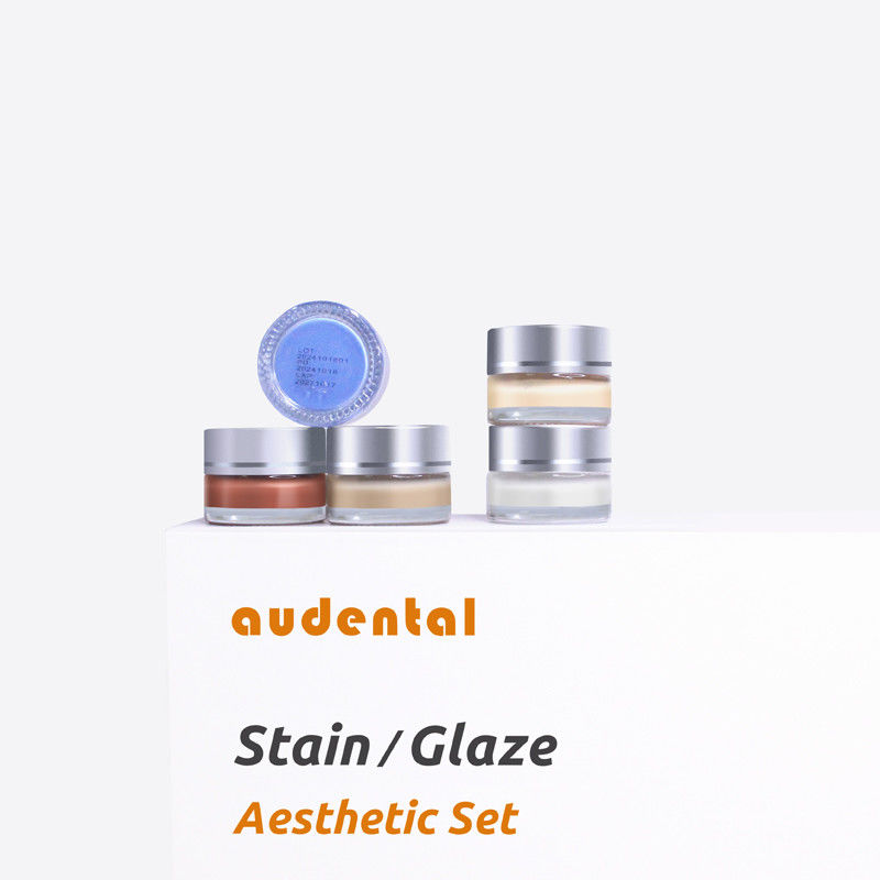 Tam Kontür için leke glaze pasta seti Zirkon Yüksek Estetik Etkiler için Diş Laboratuvarı Ekipmanı