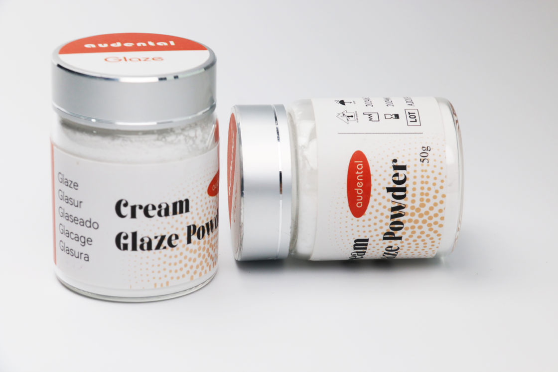 Dental laboratuvar ekipmanları için tutarlı renk ve canlı bitirme elde eden Audental Universal Glaze Powders