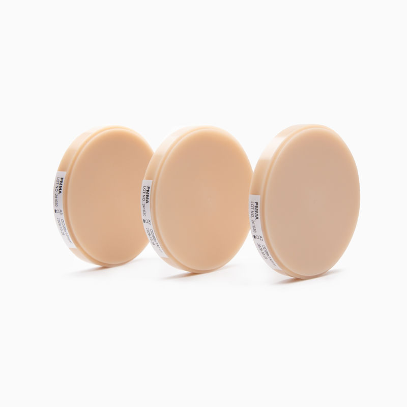 Diş Pmma Blok Pembe A2 Çeşitli Diş Laboratuvarı Uygulamaları için freze performansı ve doğal dişeti estetiği sunuyor