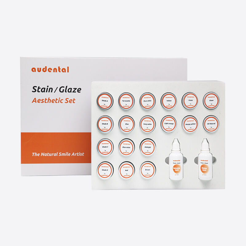 Diş Laboratuvarı leke ve glaze pasta 25ml sıvı 4g 3D glaze pasta leke ve glazing malzemesi