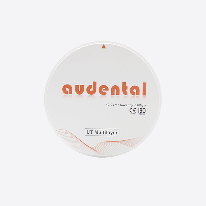 Dental uygulamalar için dengeli güç ve doğal estetik özelliklerine sahip hassaslıkla tasarlanmış çok katmanlı zirkonya bloğu