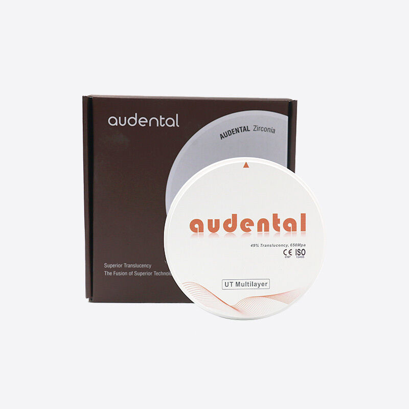 Dental uygulamalar için dengeli güç ve doğal estetik özelliklerine sahip hassaslıkla tasarlanmış çok katmanlı zirkonya bloğu