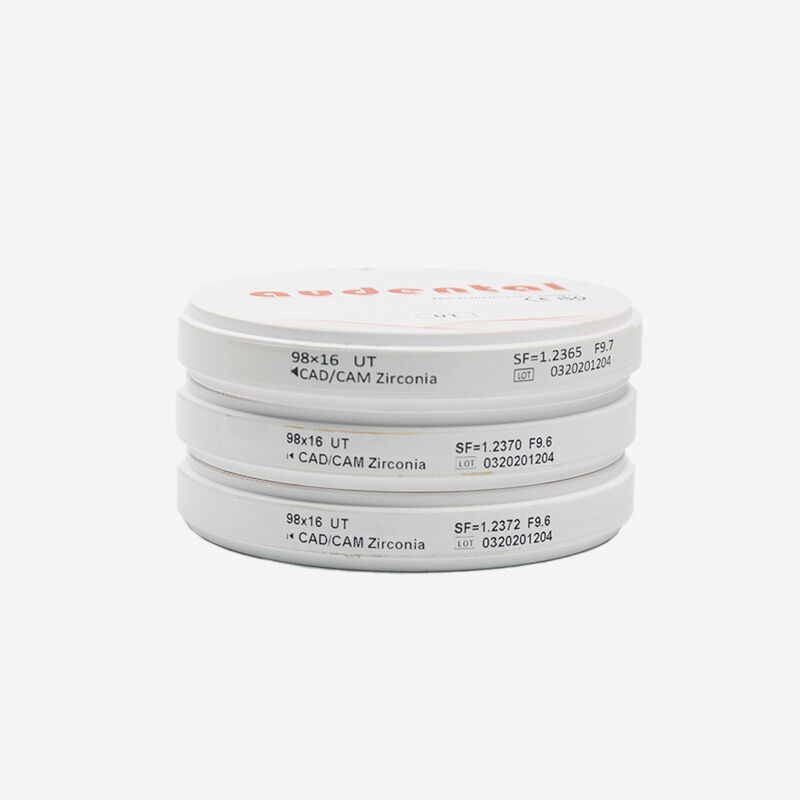 Açık CAD CAM Freze Sistemleriyle Mükemmel Uyumluluk Sağlayan Dental Zirkonya Blokları 98 mm 95 mm ve 92 mm Boyutlarında