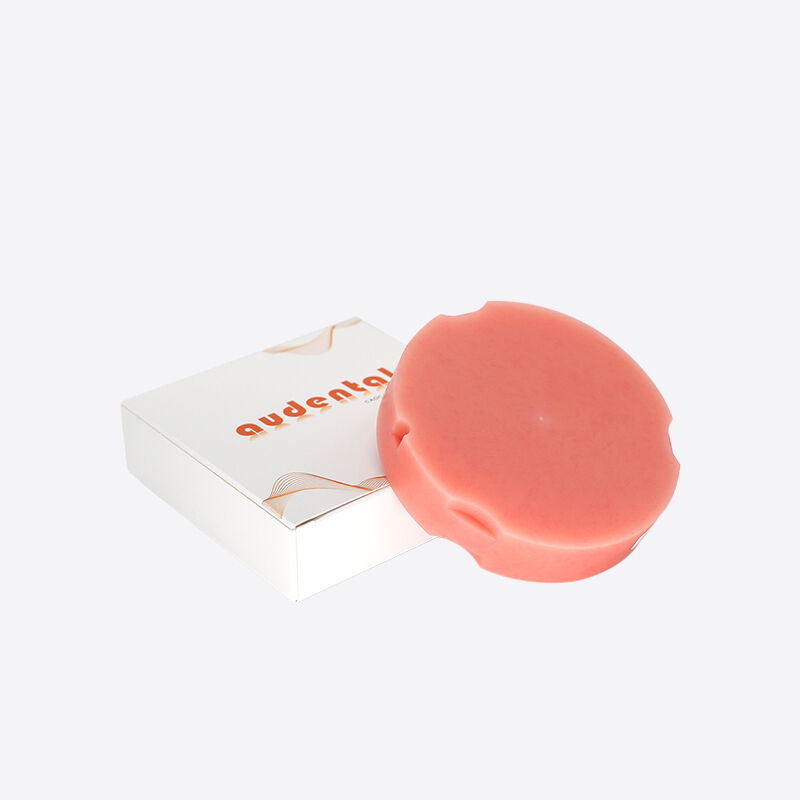 Diş Laboratuvarı Freze Malzemesi Pembe-A2 PMMA Blok Tam Protezler İçin 98mm/95mm Boyut ve Şekil