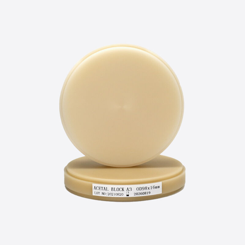 Diş Laboratuvarı Freze Malzemesi Pembe-A2 PMMA Blok Tam Protezler İçin 98mm/95mm Boyut ve Şekil