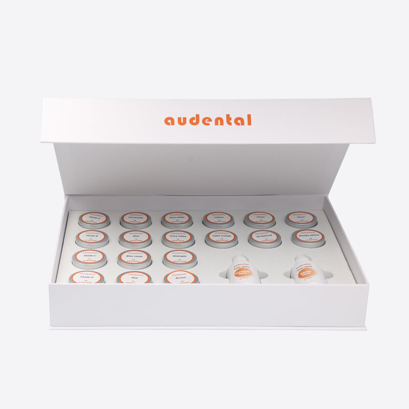 Dental Laboratuvar Ekipmanı, pürüzsüz işleme ve tutarlı estetik sonuçlara sahip tam konturlu zirkonya için renk sistemi sunar