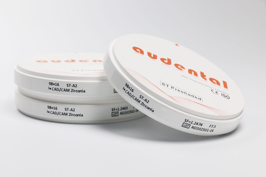 Önceden gölgele zirkonya bloğu, kanıtlanmış biyolojik uyumluluk ve güvenli diş tedavisi için tıbbi cihaz gereksinimlerine uygunluk sunuyor