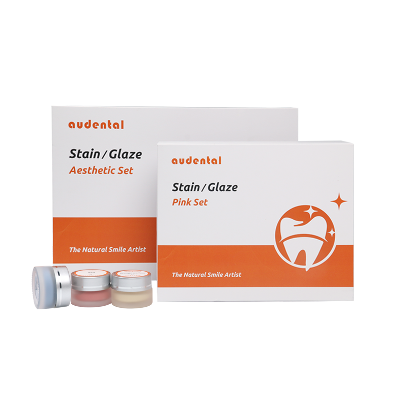 Dental Lab Equipment Featuring Stain and Glaze Paste Set for Smooth Handling Controlled Application and Shade Reproduction