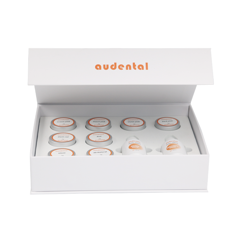 Dental Lab Equipment Featuring Stain and Glaze Paste Set for Smooth Handling Controlled Application and Shade Reproduction