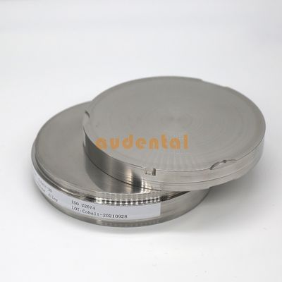 Audental Diş Laboratuvarı Kullanım 98x12mm Düzeltme Metal Kobalt Krom Cocr Disk Kobalt Krom Krom Disk