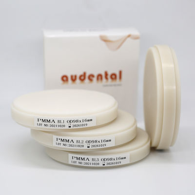 İki katmanlı diş eti protezi diş blokları damar dokuları laboratuvar malzemeleri pembe dentin reçine PMMA puck
