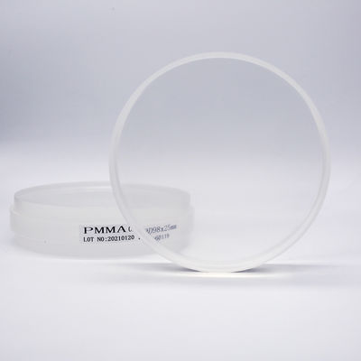 Diş Laboratuvarı İçin Açık Dental Clear PMMA Disk İmplant Malzemesi