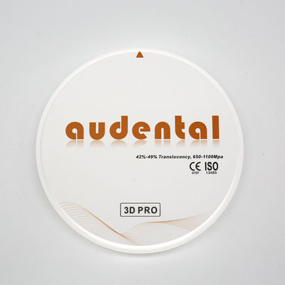Zirkonya 3D Pro Dikiş Gücü 650-1100Mpa 12 14 16 18 20 22 25mm Kalınlığı