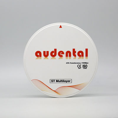 Audental 98 ST Dental Zirkonia Blok 1100MPA 43% TRANSLUCENCY Renk A1,A2,A3