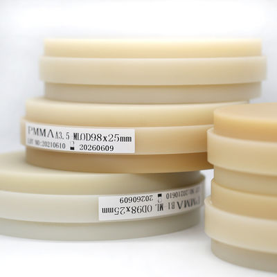 Audental Dental PMMA Disk Puck Malzeme CAD CAM Boş Çok Katmanlı PMMA Blok