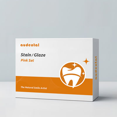 Diş Zirkonya leke ve seramik için glaze porselen blok boyama Audental Estetik Set Pembe Set