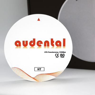 Audental CAD CAM Zirkonya Bloku 1350MPa HT Beyaz Diş Fırlatma Bloku Boş